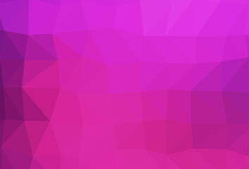 Fototapeta premium Light Pink vector blurry triangle pattern.