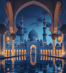 Eid Mubarak social media post background