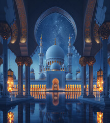 Eid Mubarak social media post background