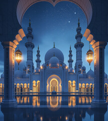 Eid Mubarak social media post background