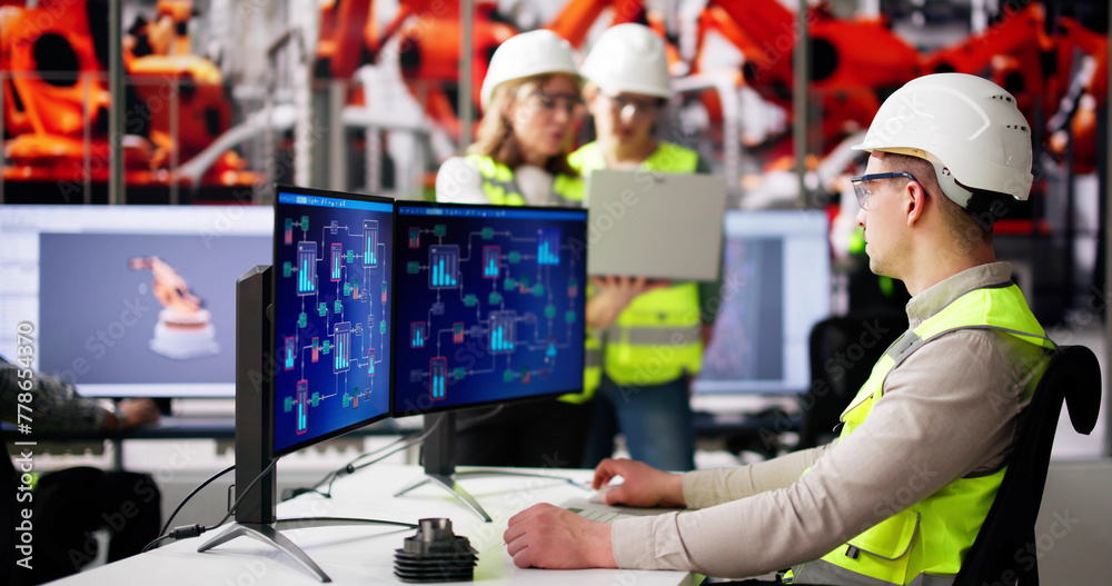 Poster Engineer Operators Using Scada System