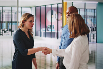 Diverse Business Persons Shaking Hands