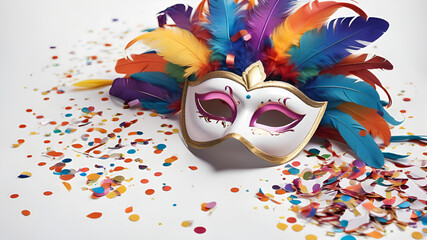 Captivating Carnival Colorful Masks Confetti and Party Backdrops for Unforgettable Celebrations
