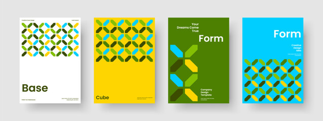 Geometric Brochure Layout. Abstract Report Design. Creative Book Cover Template. Poster. Business Presentation. Background. Banner. Flyer. Journal. Notebook. Portfolio. Handbill. Catalog