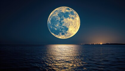 Naklejka na ściany i meble The full moon is a timeless symbol of illumination, magic, and transformation
