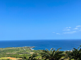 上から見た沖縄の風景