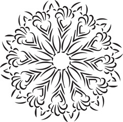 Beautiful mandala art, vector mandala design