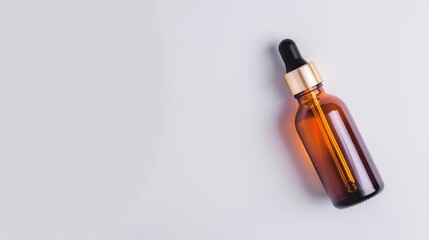 Bottle of glass with cosmetic serum