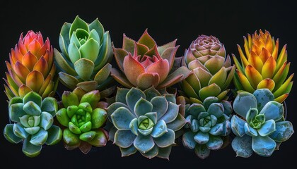Succulents are prized for their unique shapes, textures, and resilience. Photograph various species of succulents, from rosettes to spikey cacti, against rustic backgrounds or modern settings