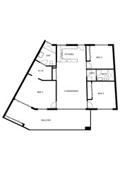 Floor plan for marketing. 2d floor plan. Black white floor plan. Floor plan. Home space. Plan for real estate. Blueprint. 