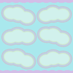 Speech bubbles and text boxes illustration background