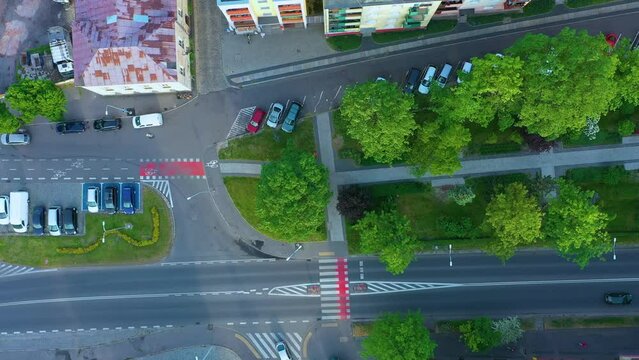 Planty Square Odra River Brzeg Aerial View Poland