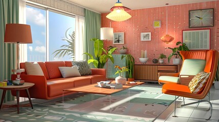 a beautiful cozy living room enhanced with its pastel colored walls