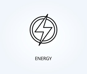 Energy vector, icon or logo sign symbol illustration.