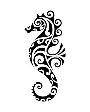 Seahorse silhouette 