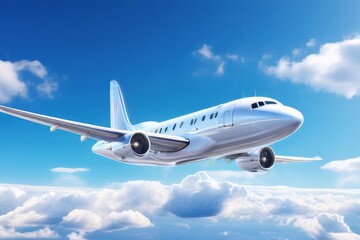 Obraz premium taking off from modern city in the airport