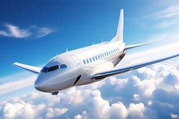 Obraz premium taking off from modern city in the airport