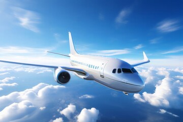 Obraz premium taking off from modern city in the airport