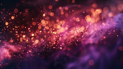 Fototapeta premium Dark red violet and glow particle abstract background