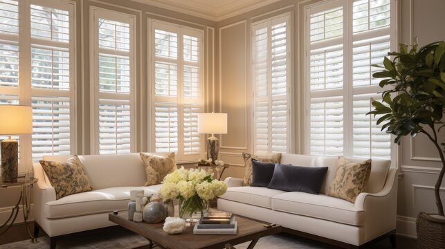 Elegant Window Treatments Plantation Shutters 