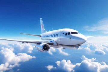 Obraz premium taking off from modern city in the airport