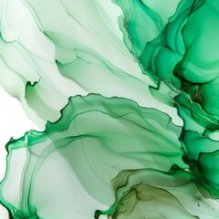 Close Up of Green and White Liquid