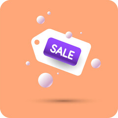 An image to advertise the sale. Poster for advertising discounts. Vector graphics. - 778680792