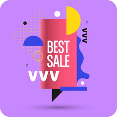 An image to advertise the sale. Poster for advertising discounts. Vector graphics. - 778681166