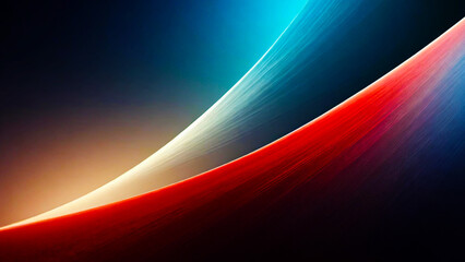 The glowing waves flow smoothly against the dark background