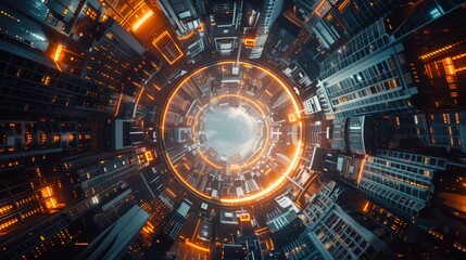 Fototapeta premium Future city concept