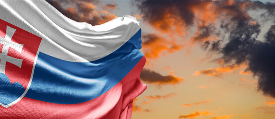 Flag of Slovakia The current form of the national flag of the Slovak Republic  - 778684115