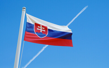 Flag of Slovakia The current form of the national flag of the Slovak Republic  - 778684136