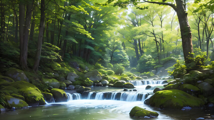waterfall in the forest