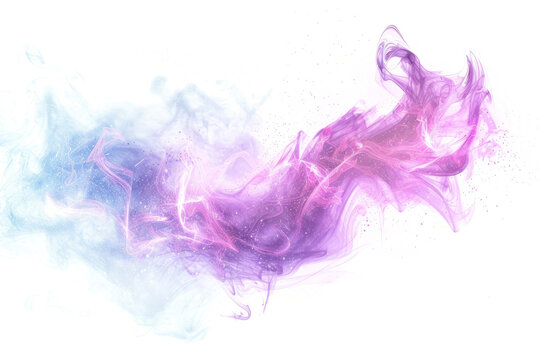 enchanting aura of magical energy spell effects. on white background