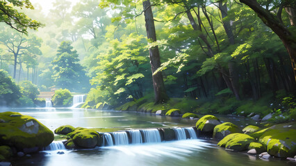 waterfall in the forest