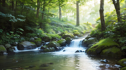 waterfall in the forest