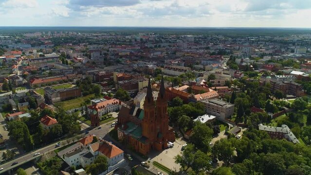 Panorama Basilica Wloclawek Bazylika Nmp Aerial View Poland