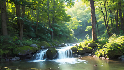 waterfall in the forest