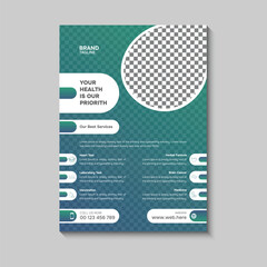 Professional medical flyer template  design