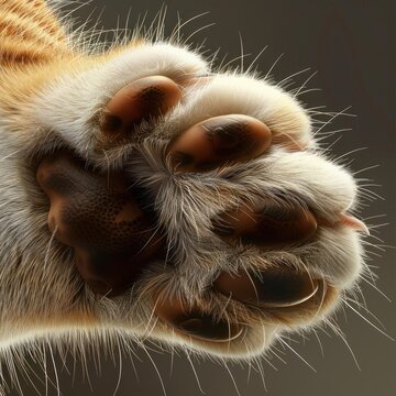 Cat's paw from the underside