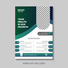 Professional medical flyer template  design