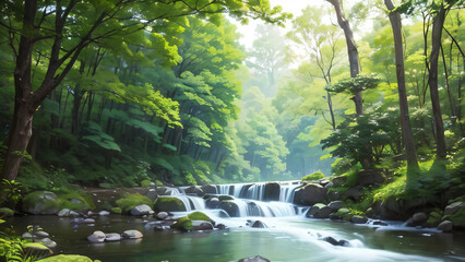 waterfall in the forest