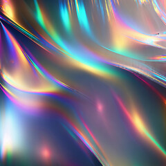 Foil textures holographic background overlay. Generative Ai.