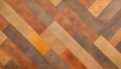 a close up of an old brown paper texture resembling wood flooring with tints and shades of amber...