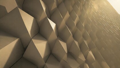 futuristic high tech dark background with a triangular block structure wall texture with a 3d triangle tile pattern 3d render