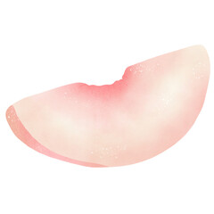 Fototapeta premium Juicy Peach Watercolor Illustration: Vibrant Fruit Artwork