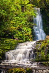 Fototapeta na wymiar MacLean Falls, Catlins, Otago NZ