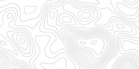 Topography line map. Vector seamless background subtle line pattern. Abstract Luxury black line art. White background with topographic wavy pattern design. Vector contour topographic map. - obrazy, fototapety, plakaty