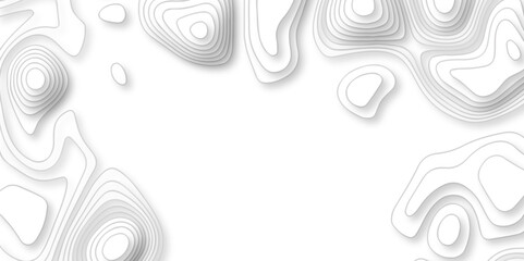 Topography line map. Vector seamless background subtle line pattern. Abstract Luxury black line art. White background with topographic wavy pattern design. Vector contour topographic map.