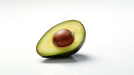avocado isolated on white background, studio shot, close-up